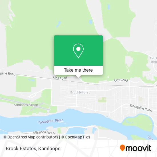 Brock Estates map