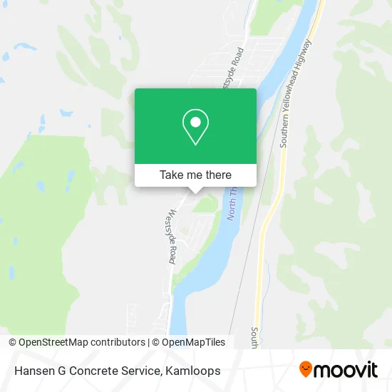 Hansen G Concrete Service map
