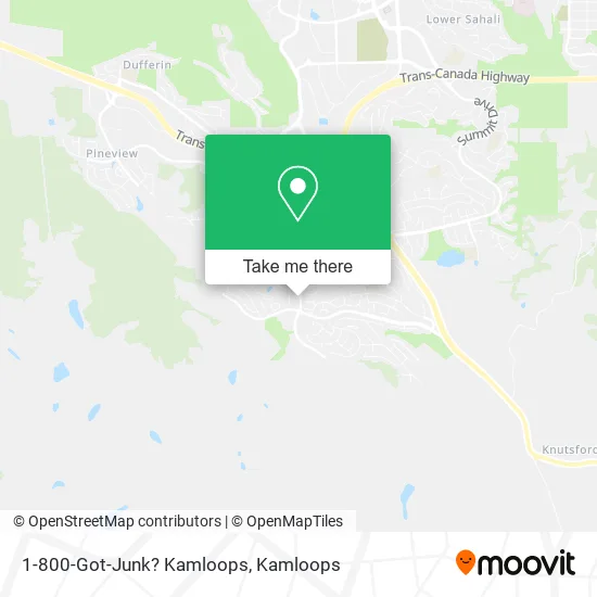 1-800-Got-Junk? Kamloops map
