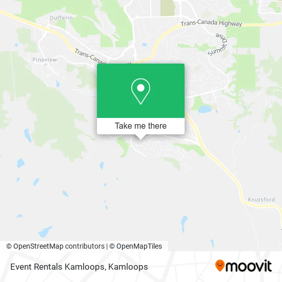 Event Rentals Kamloops map