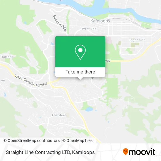 Straight Line Contracting LTD map