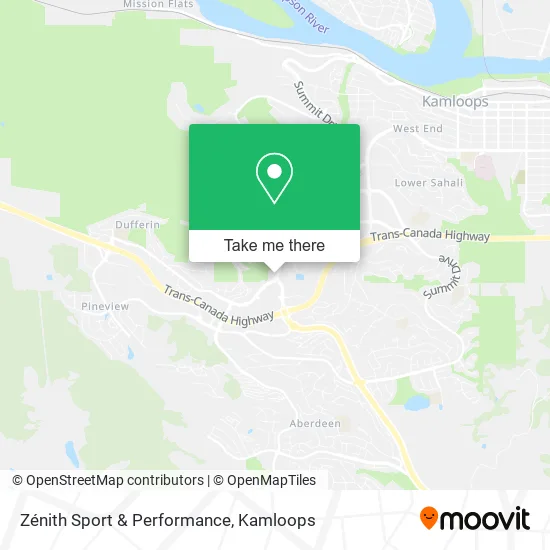 Zénith Sport & Performance map