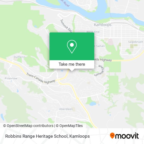 Robbins Range Heritage School map