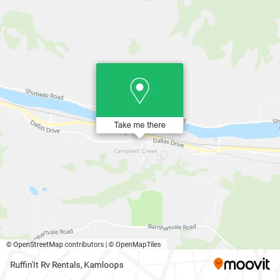 Ruffin'It Rv Rentals map