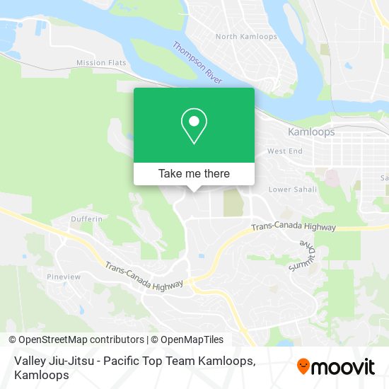 Valley Jiu-Jitsu - Pacific Top Team Kamloops map