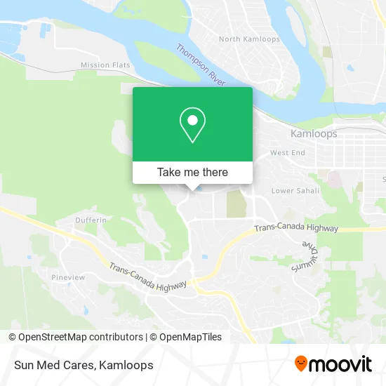 Sun Med Cares map