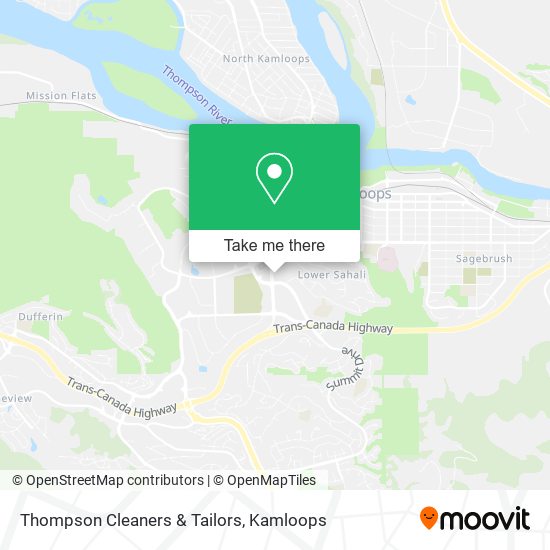 Thompson Cleaners & Tailors map