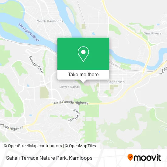Sahali Terrace Nature Park map