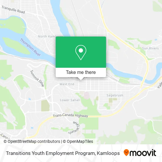 Transitions Youth Employment Program map