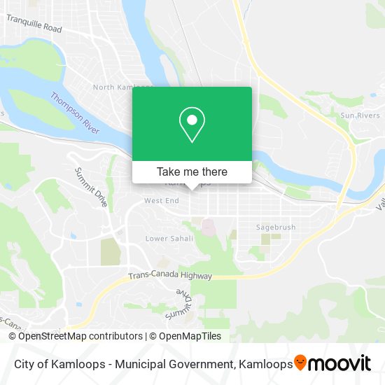 City of Kamloops - Municipal Government map