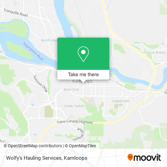 Wolfy's Hauling Services map