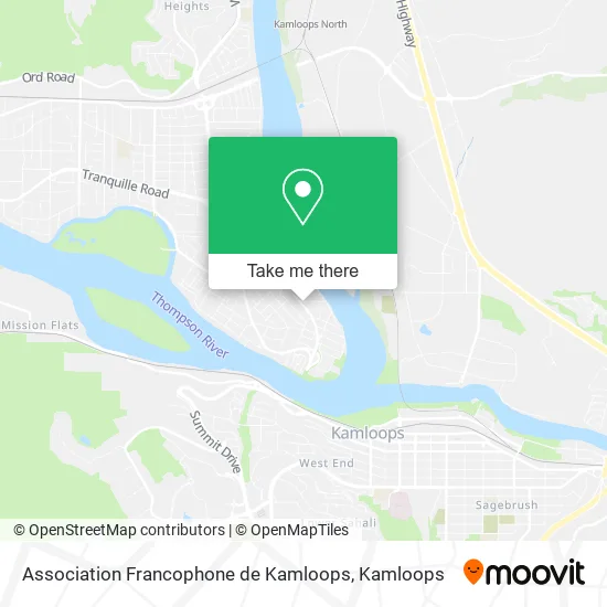 Association Francophone de Kamloops map