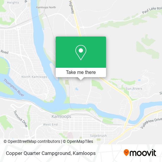 Copper Quarter Campground map