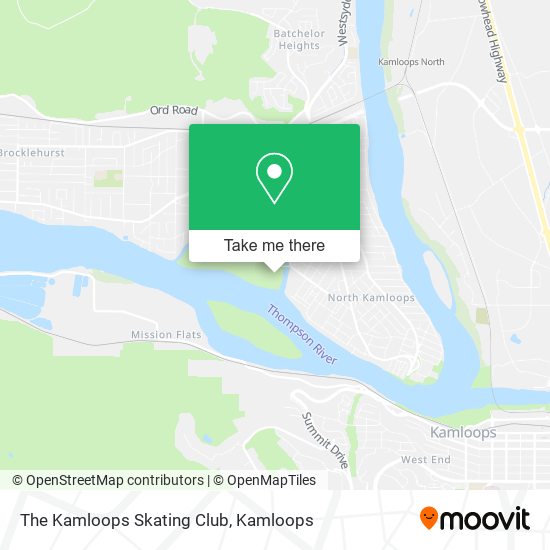 The Kamloops Skating Club map