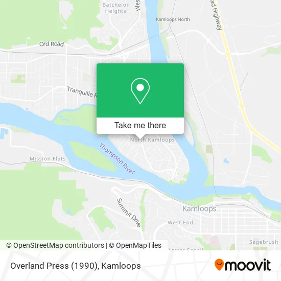 Overland Press (1990) map