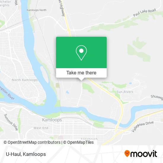 U-Haul map