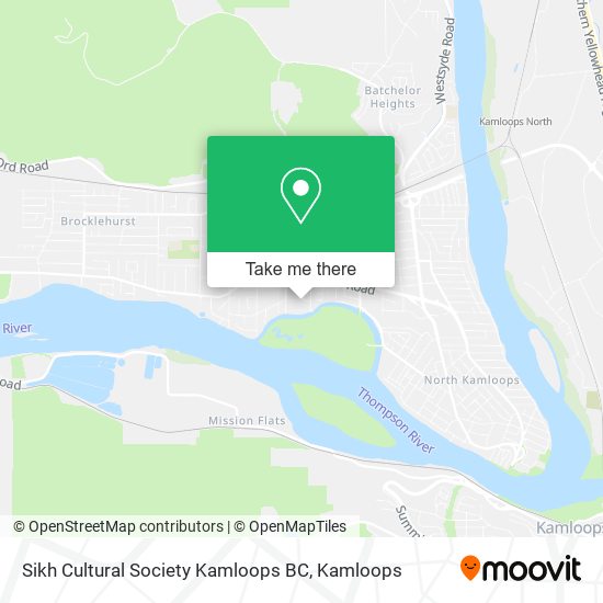 Sikh Cultural Society Kamloops BC map