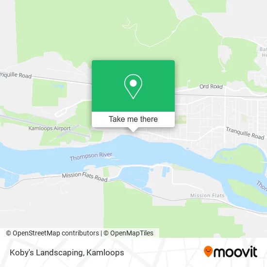 Koby's Landscaping map