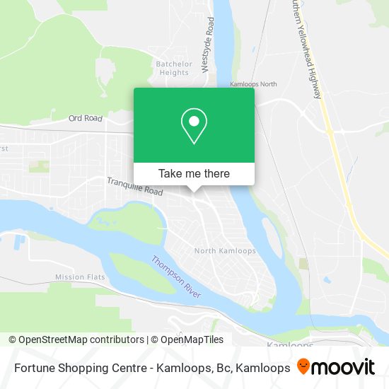 Fortune Shopping Centre - Kamloops, Bc map