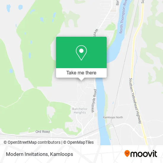 Modern Invitations map