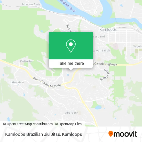 Kamloops Brazilian Jiu Jitsu map
