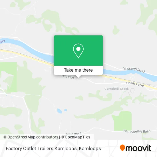 Factory Outlet Trailers Kamloops map