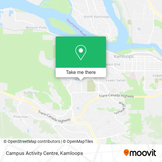 Campus Activity Centre map