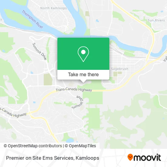Premier on Site Ems Services map