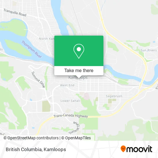 British Columbia map