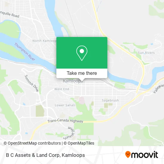 B C Assets & Land Corp map