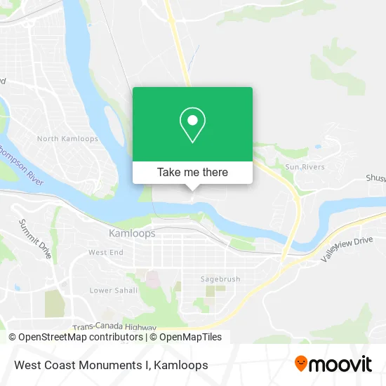 West Coast Monuments I map
