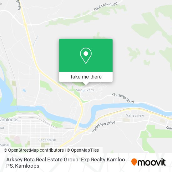 Arksey Rota Real Estate Group: Exp Realty Kamloo PS map