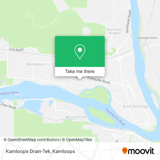 Kamloops Drain-Tek map