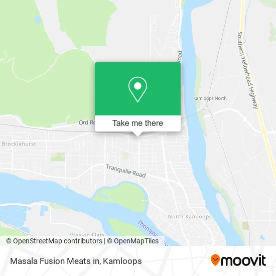 Masala Fusion Meats in map