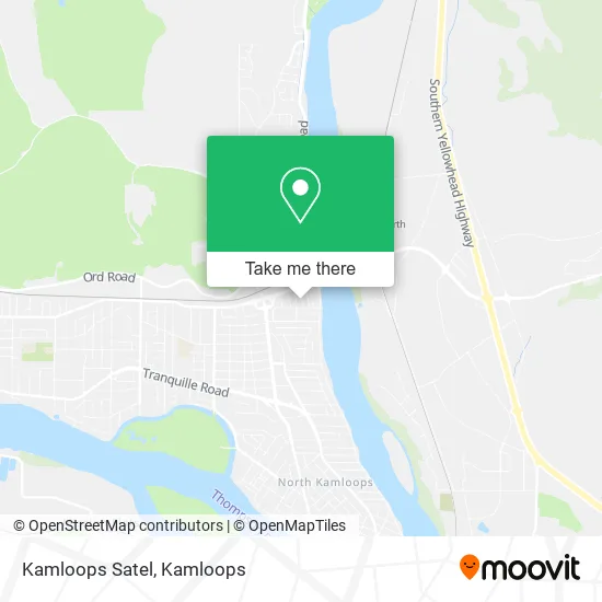 Kamloops Satel map