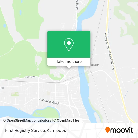 First Registry Service map