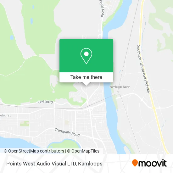 Points West Audio Visual LTD map