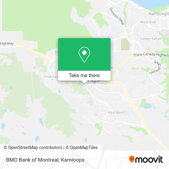 BMO Bank of Montreal map