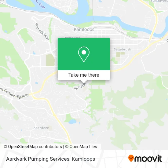 Aardvark Pumping Services map