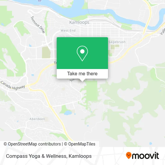 Compass Yoga & Wellness map