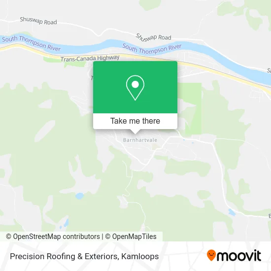 Precision Roofing & Exteriors map