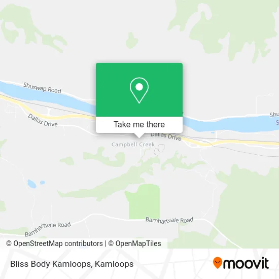 Bliss Body Kamloops map