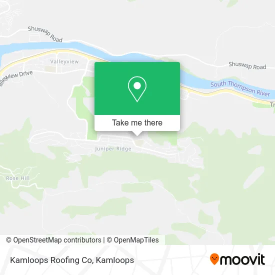 Kamloops Roofing Co map