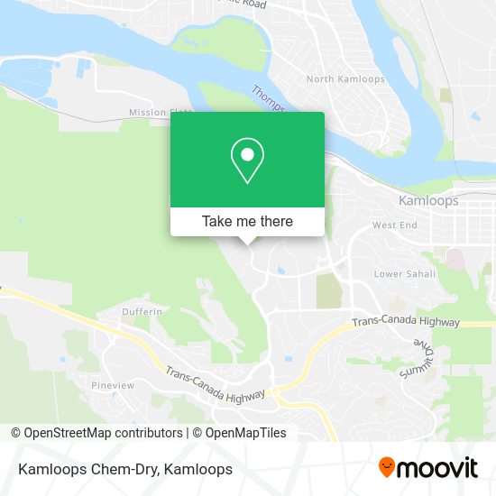 Kamloops Chem-Dry map