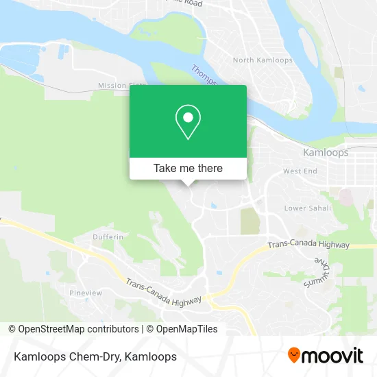 Kamloops Chem-Dry map
