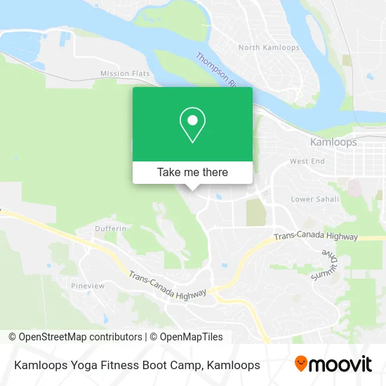 Kamloops Yoga Fitness Boot Camp map
