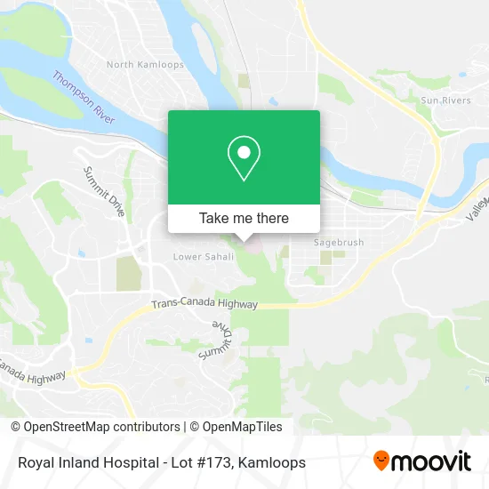 Royal Inland Hospital - Lot #173 map