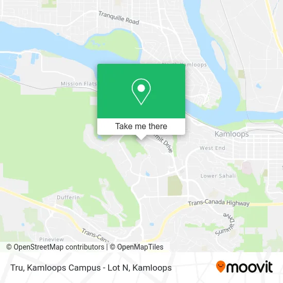 Tru, Kamloops Campus - Lot N map