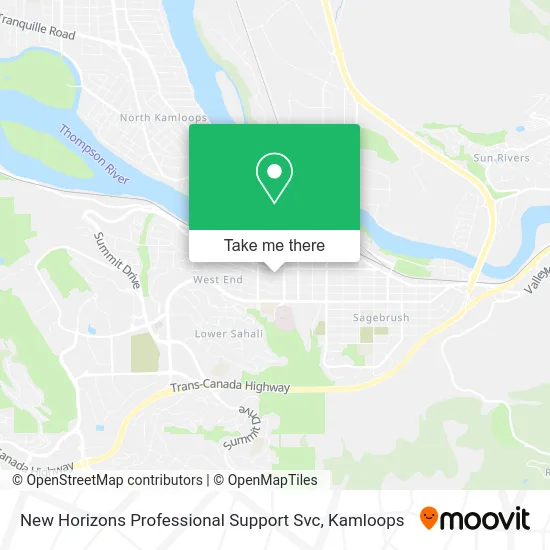 New Horizons Professional Support Svc map