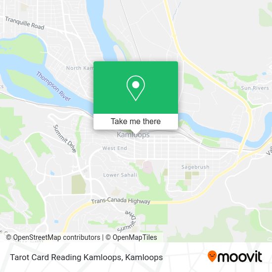 Tarot Card Reading Kamloops map